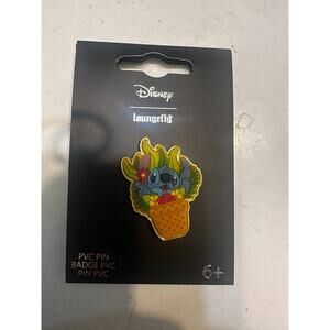 Disney Loungefly Stitch Silly Plant Enamel Pin – New